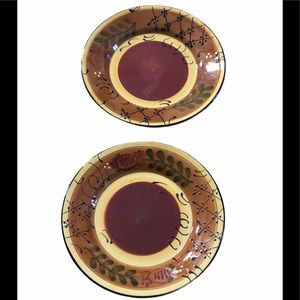 Two Ambiance Romance Salad 9” salad Plates